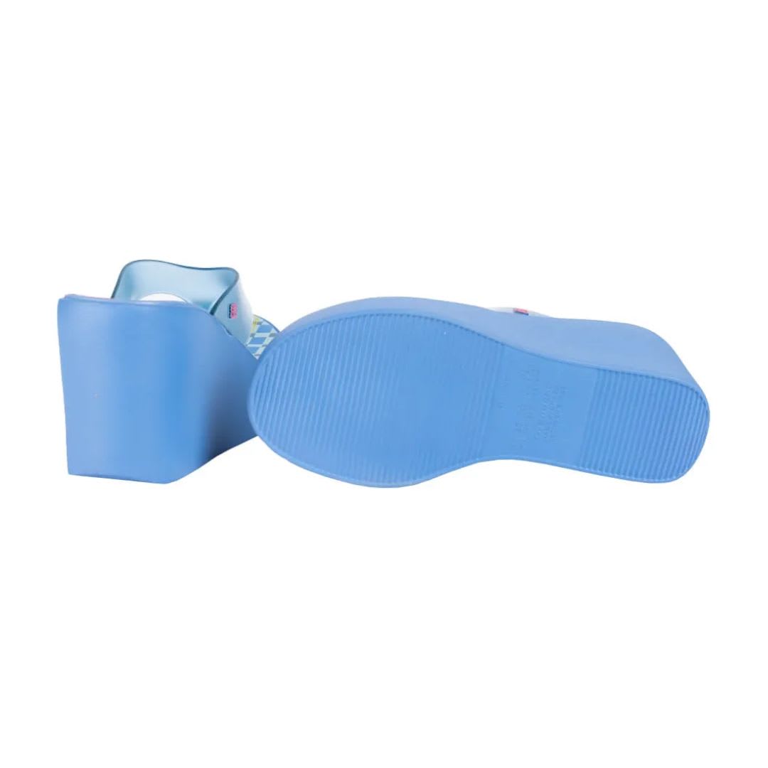 Sandalias Mujer Plataforma Zaxy Azul3