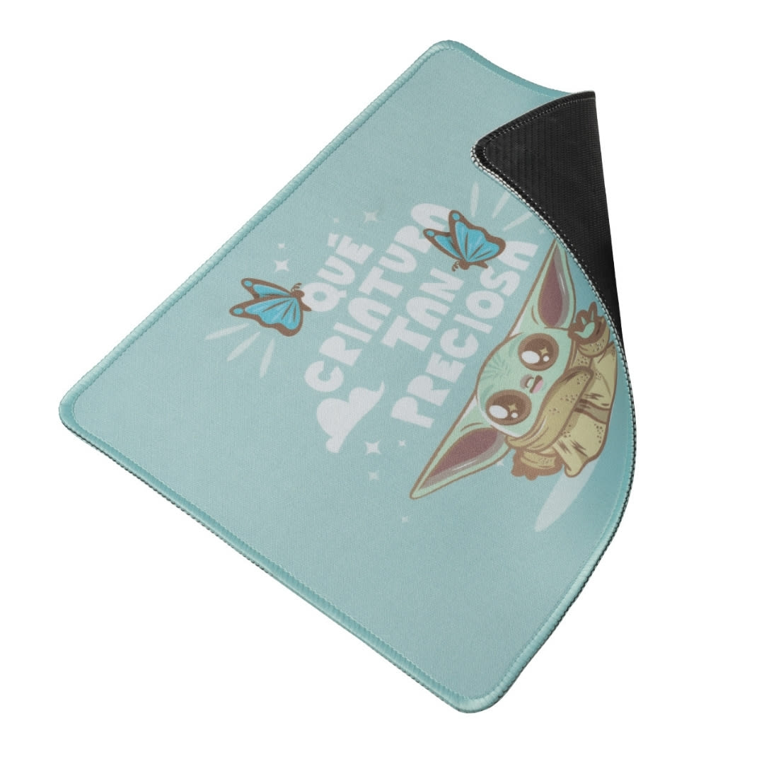 Mouse Inalambrico + Pad Desk Star Wars Baby Yoda Neopreno Antideslizante 24x20 CM Mod 24