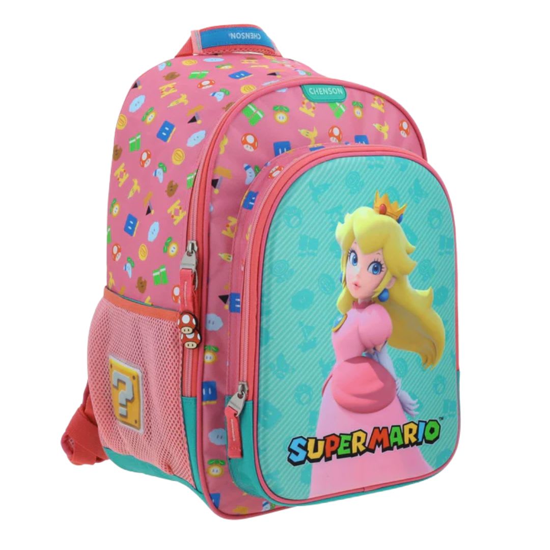 Pack Escolar Mochila Princesa Peach Mario Bros Nintendo Oficio2