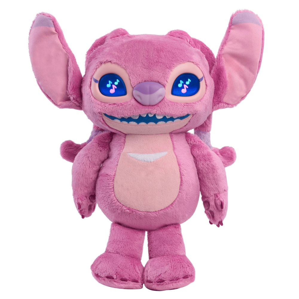 Peluche Interactivo Juguete Stitch Angel con sonidos y luces 30 cm2