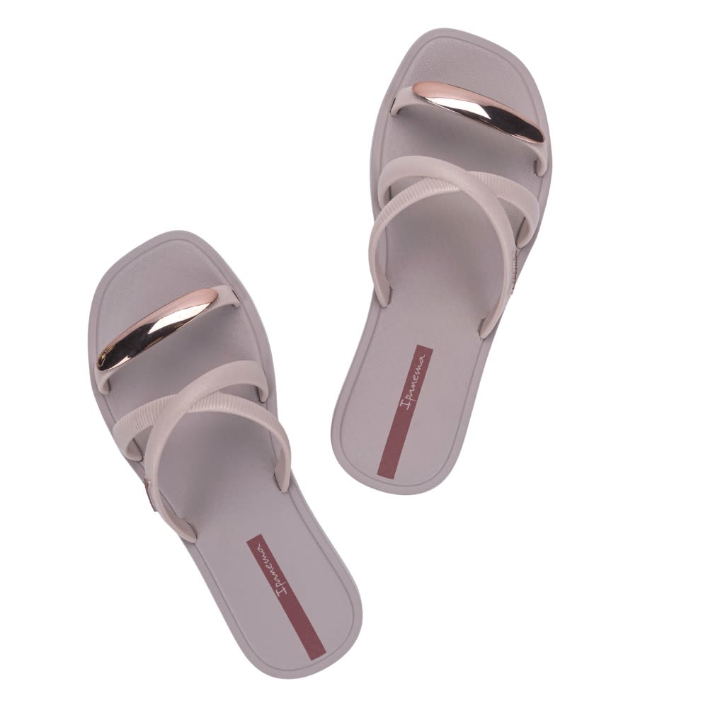 Sandalias Deluxe Mujer Ipanema Metal Chic Plateado3
