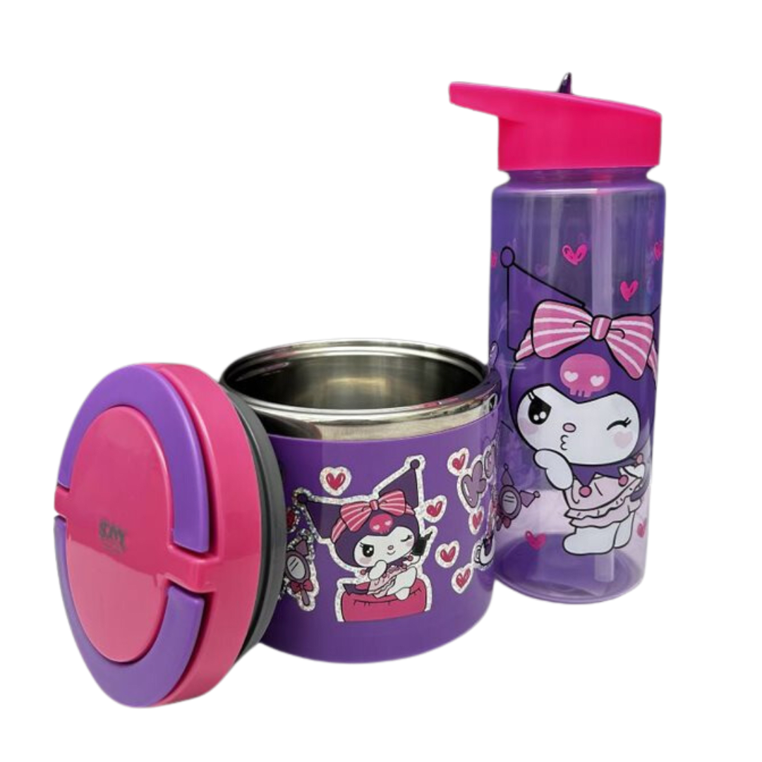 Pack Tomatodo 590 ml + Termo lonchera Kuromi 3