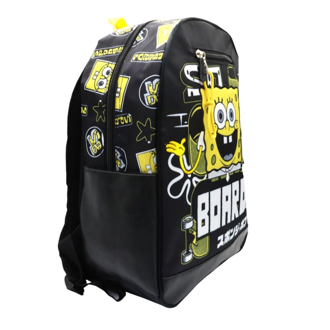 Pack Escolar Mochila Bob Esponja Negro Oficio2