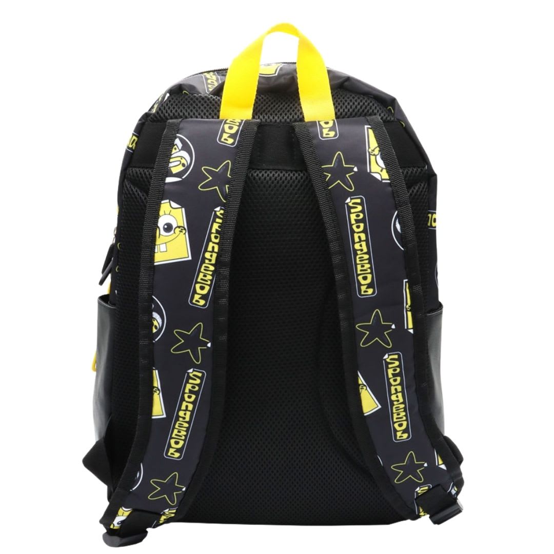 Pack Escolar Mochila Bob Esponja Negro Oficio3