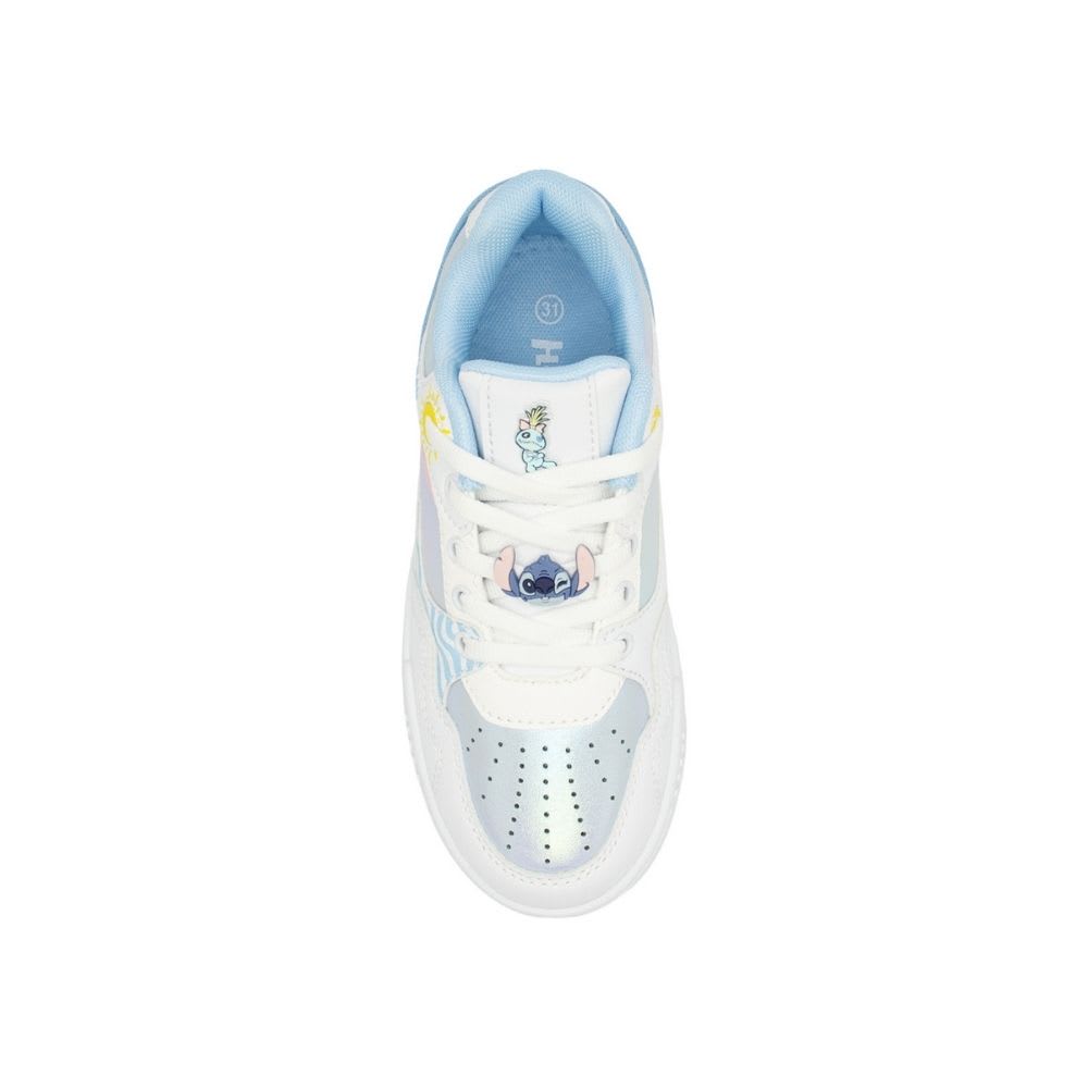 Zapatillas Niña Casual Stitch Verano Blanco Azul4