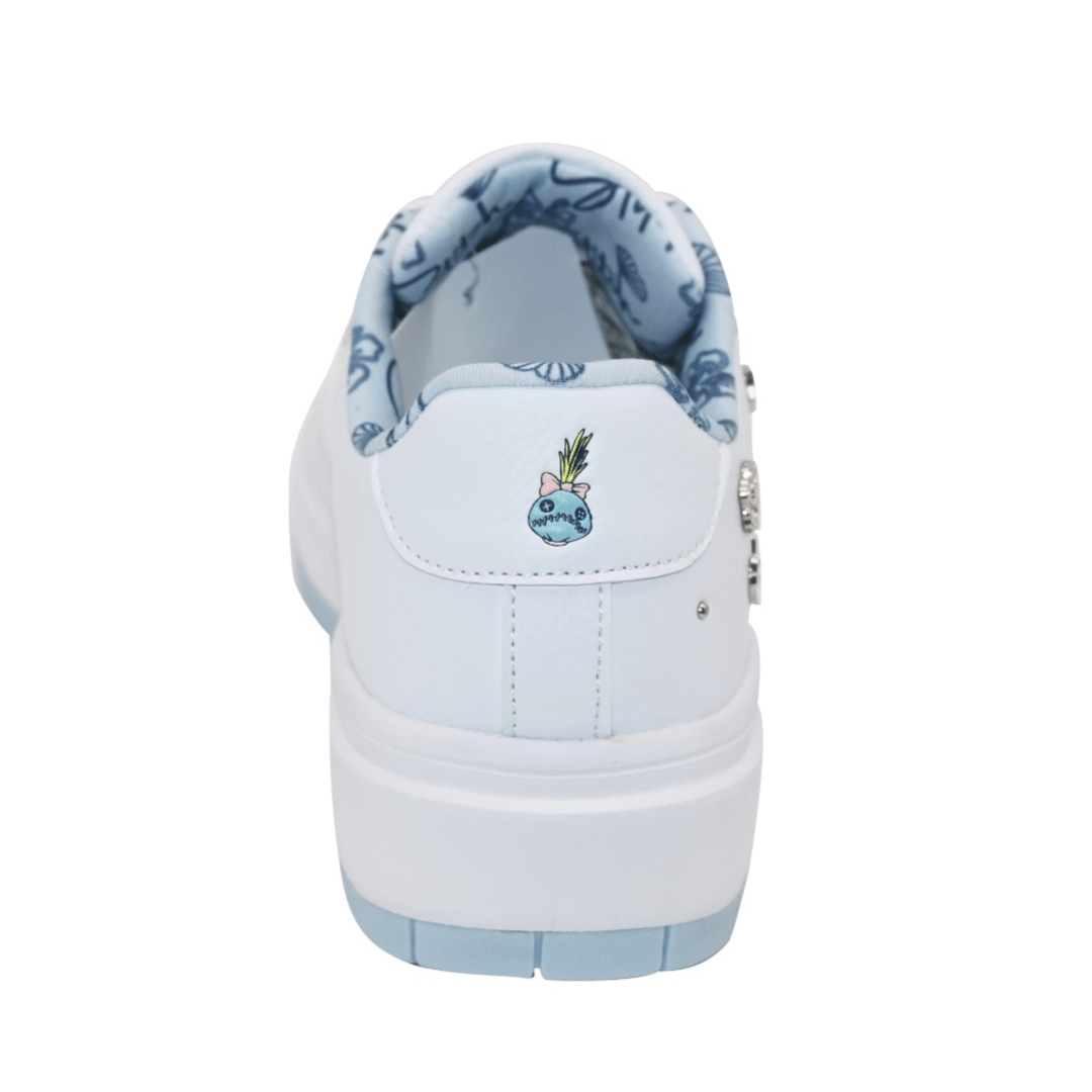Zapatillas Mujer Urbana Stitch Blanco Celeste4