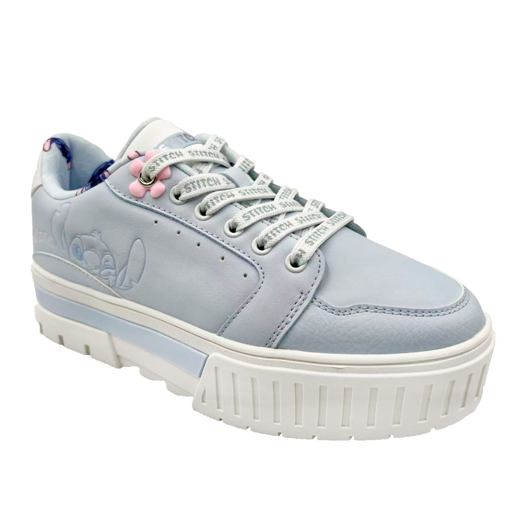 Zapatilla Mujer Casual Stitch Celeste3