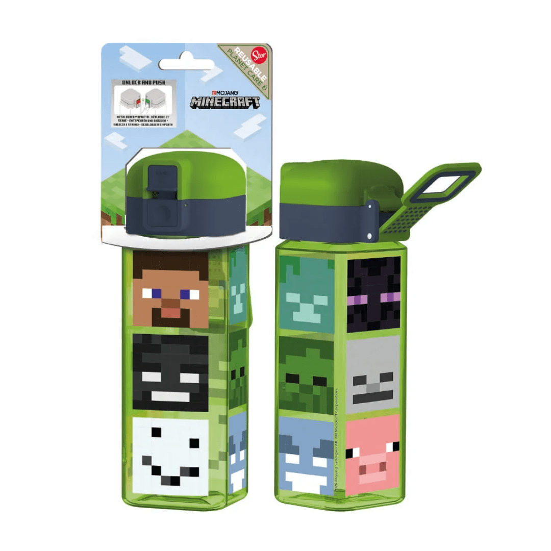 Tomatodo Escolar Botella Con Pico Minecraft 550 ML2