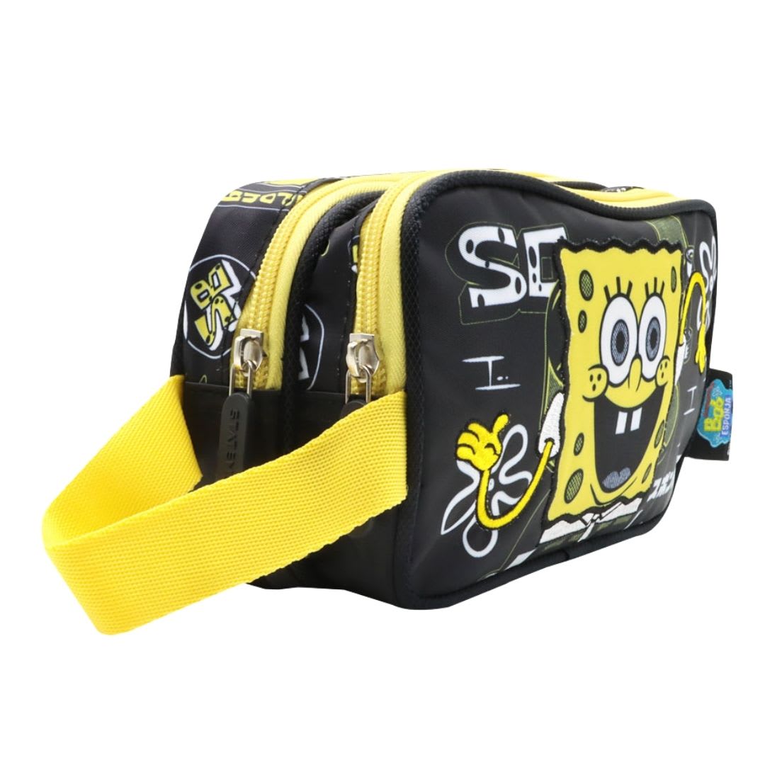 Pack Escolar Mochila Bob Esponja Negro Oficio6
