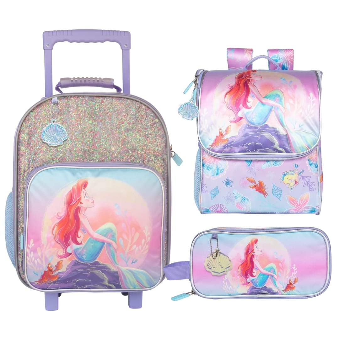 Pack Escolar Maleta Princesa Ariel La Sirenita Oficio 0