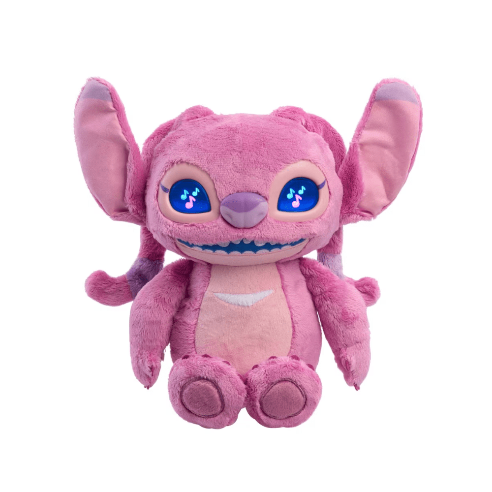 Peluche Interactivo Juguete Stitch Angel con sonidos y luces 30 cm3