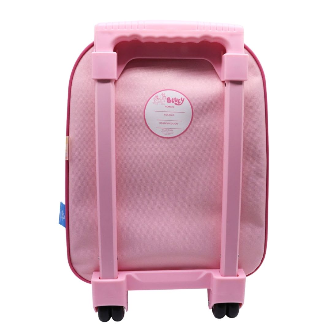 Pack Escolar Maleta Bluey Bingo Rosado Nido3