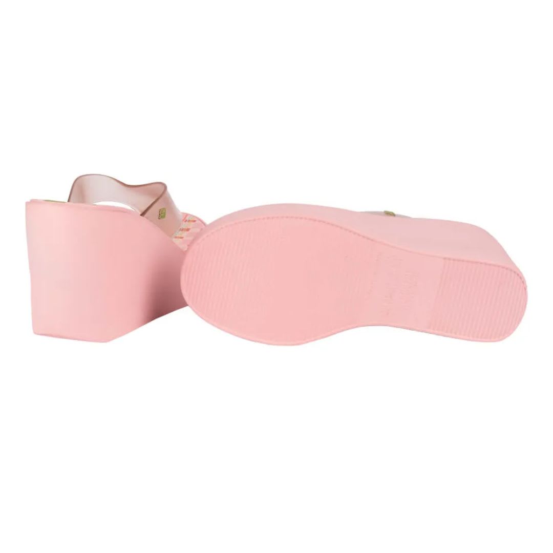 Sandalias Mujer Plataforma Zaxy Rosado3