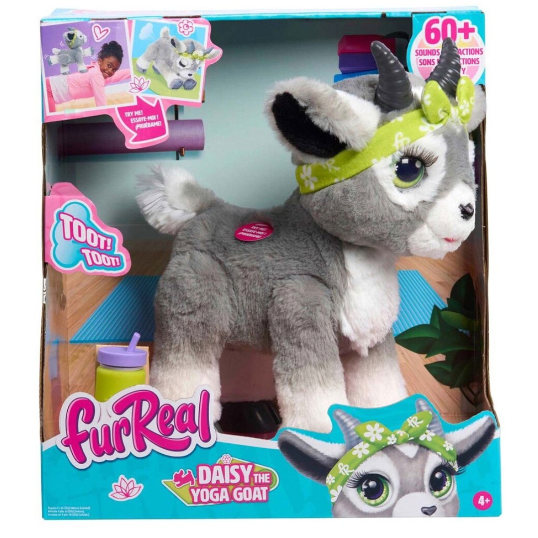 Peluche Interactivo Juguete Furreal La Cabra Daisy Yoga con sonidos y movimiento 29 cm5