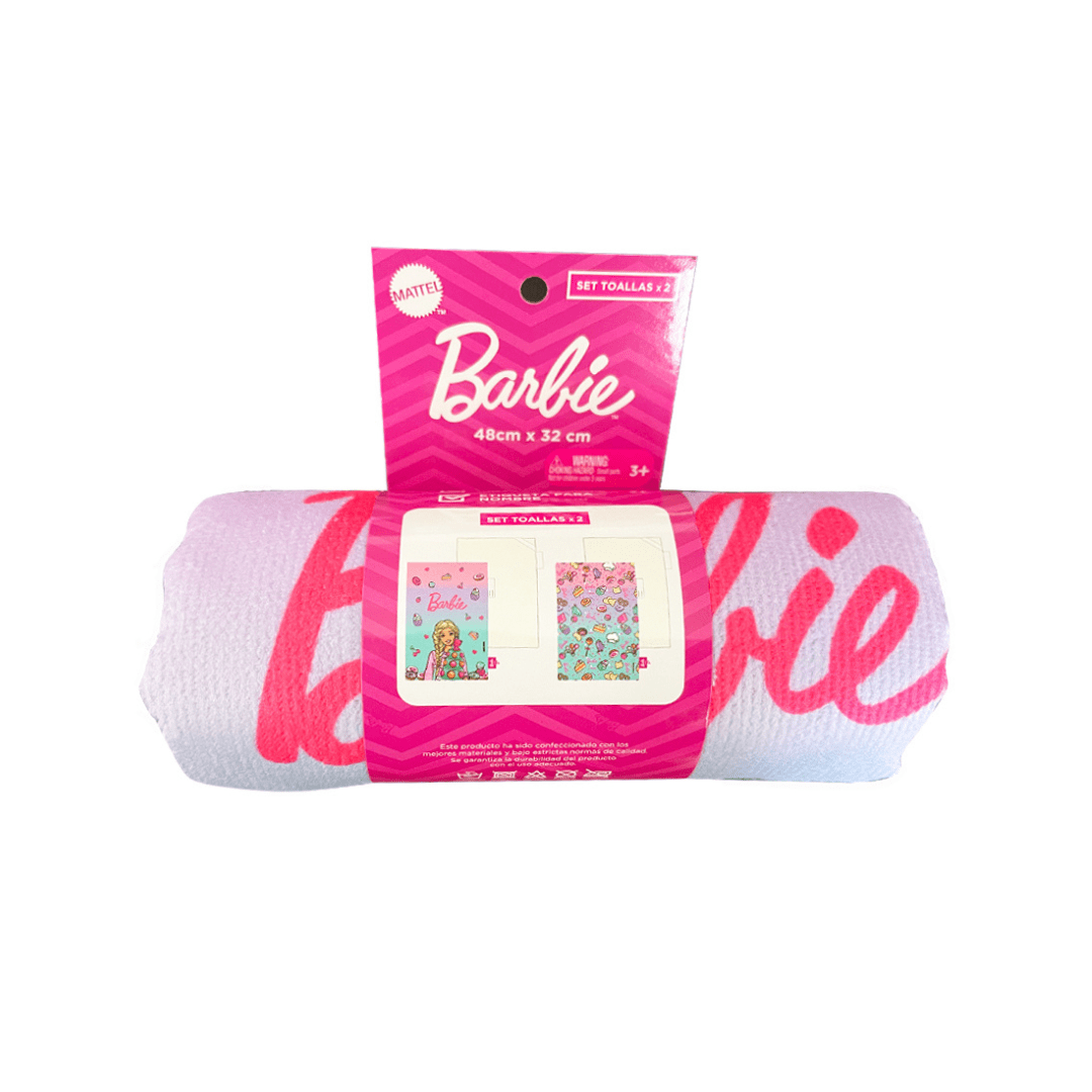 Set de toalla x2 Barbie Cupcakes3