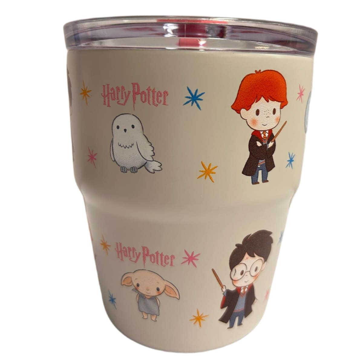 Mug vaso con cañita Harry Potter Kawaii Chibi 480 ml 0