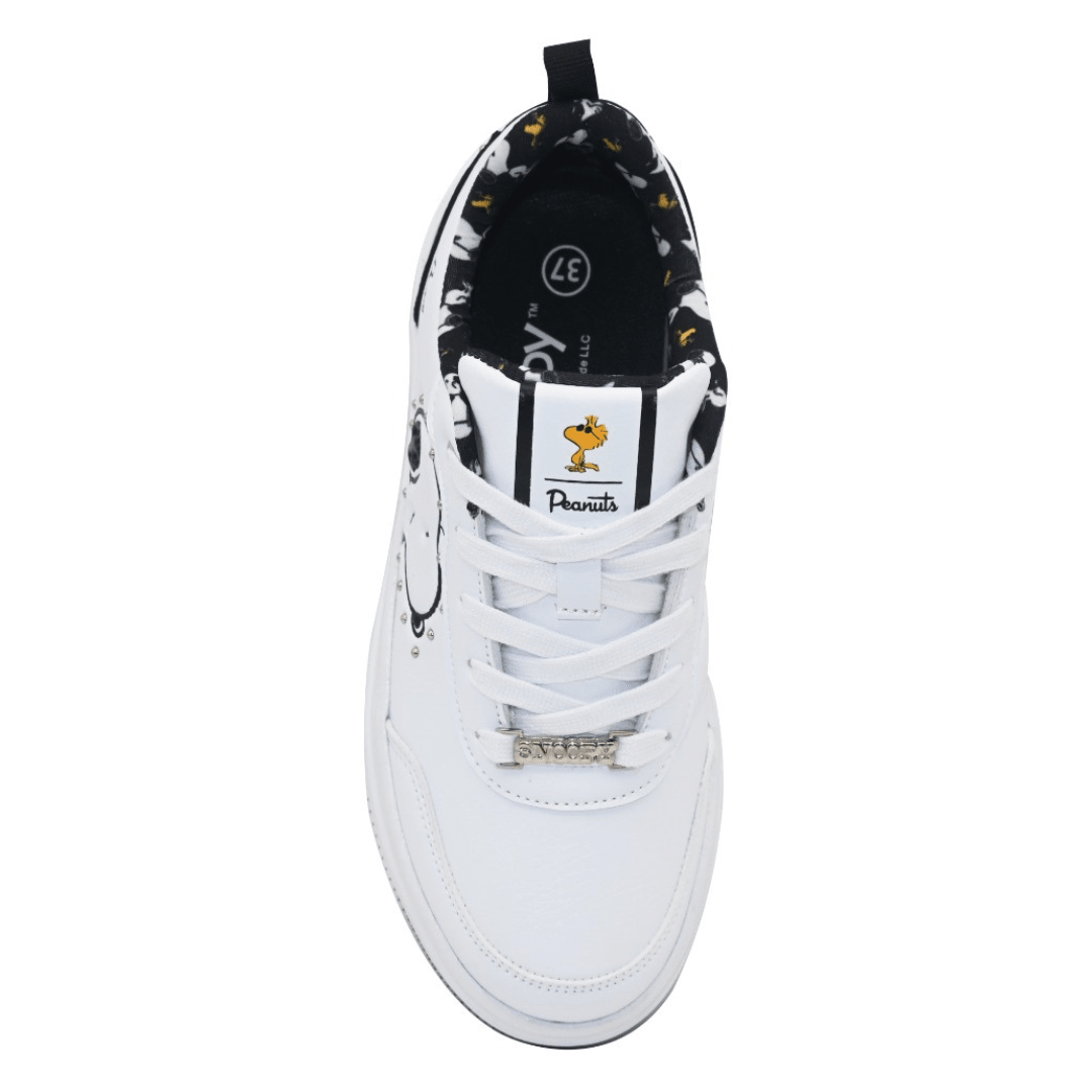 Zapatillas Mujer Casual Snoopy Blanco Negro3