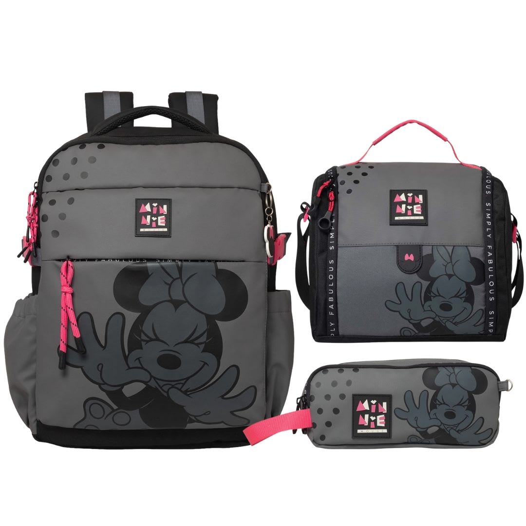 Pack Escolar Mochila Minnie Mouse Oficio 0