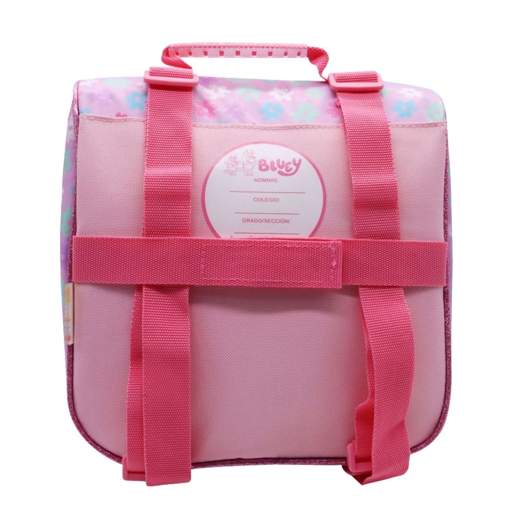 Pack Escolar Maleta Bluey Bingo Rosado Nido5