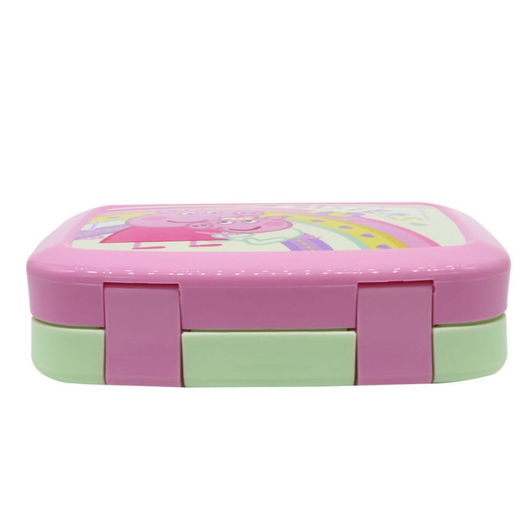 Taper con Divisiones Escolar Bento Peppa Pig y hermanita Evie3