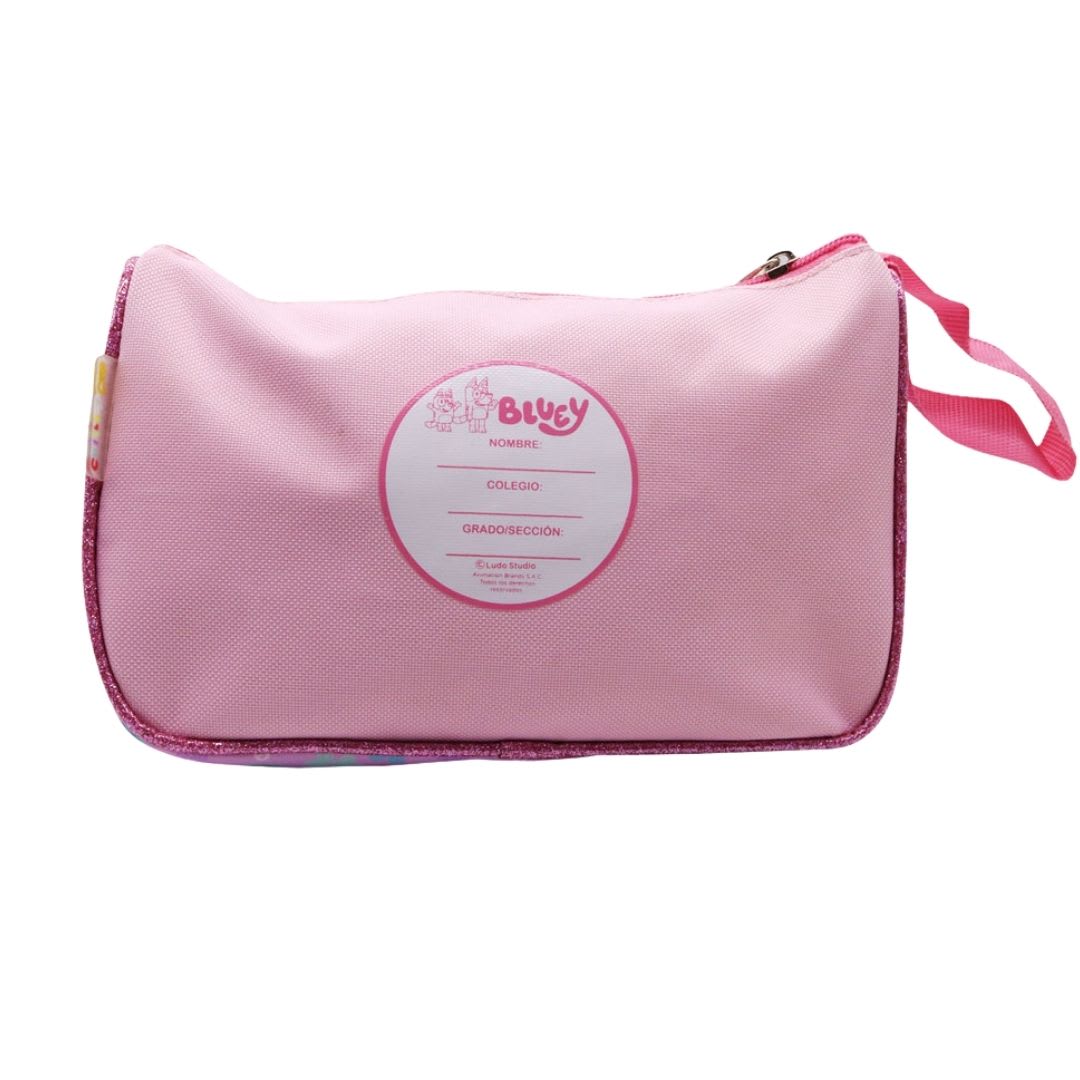 Pack Escolar Mochila Bluey Bingo Rosado Nido7