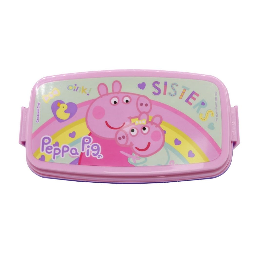 Taper Dos Niveles Escolar Peppa Pig y hermanita Evie 510 ML2