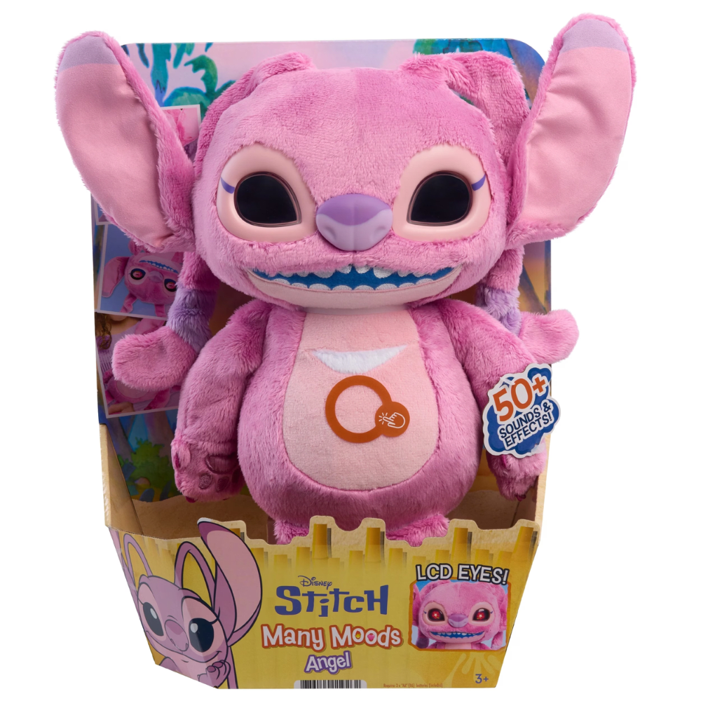 Peluche Interactivo Juguete Stitch Angel con sonidos y luces 30 cm4