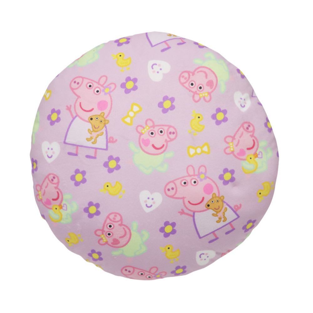 Cojin Almohada Peppa Pig Durmiendo Redondo 33x33 cm3