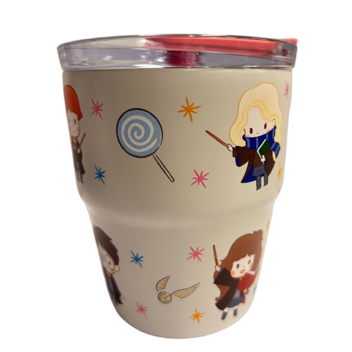 Mug vaso con cañita Harry Potter Kawaii Chibi 480 ml2