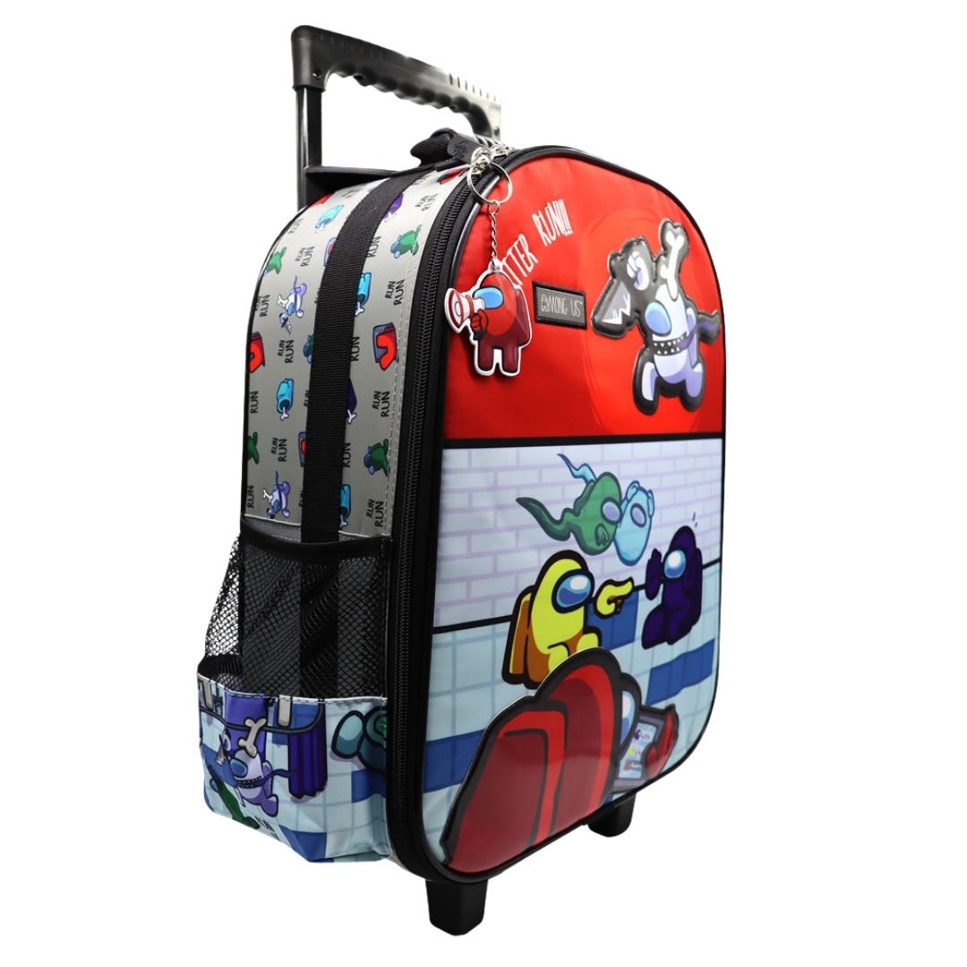 Pack Escolar Maleta Among Us Rojo Oficio2