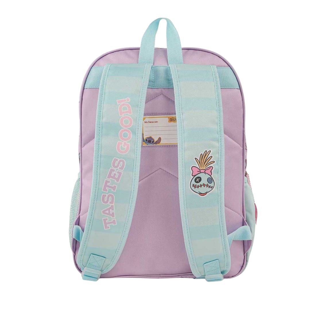 Pack Escolar Mochila Stitch Lila Oficio3