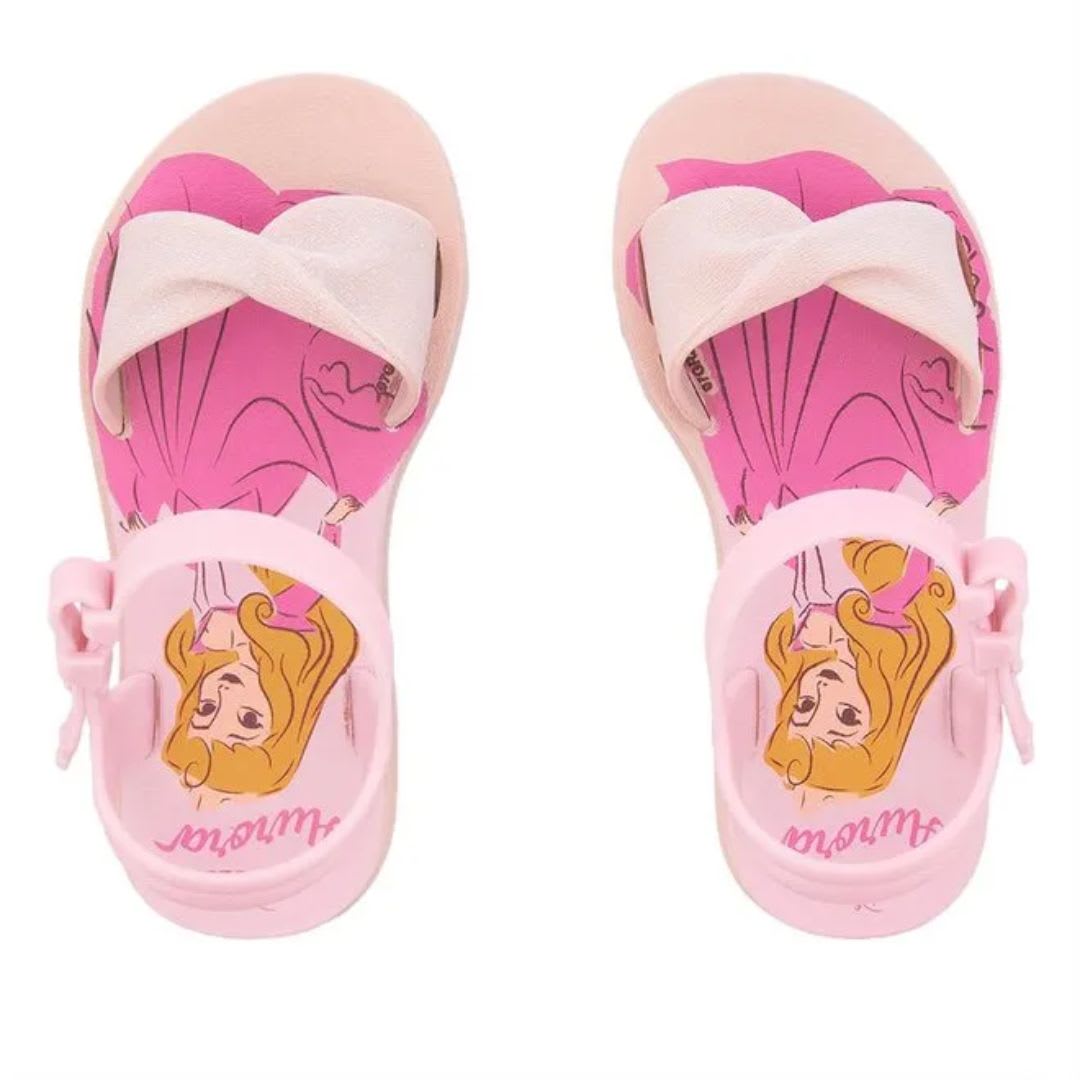 Sandalias Deluxe Princesa Aurora Rosado Niña3
