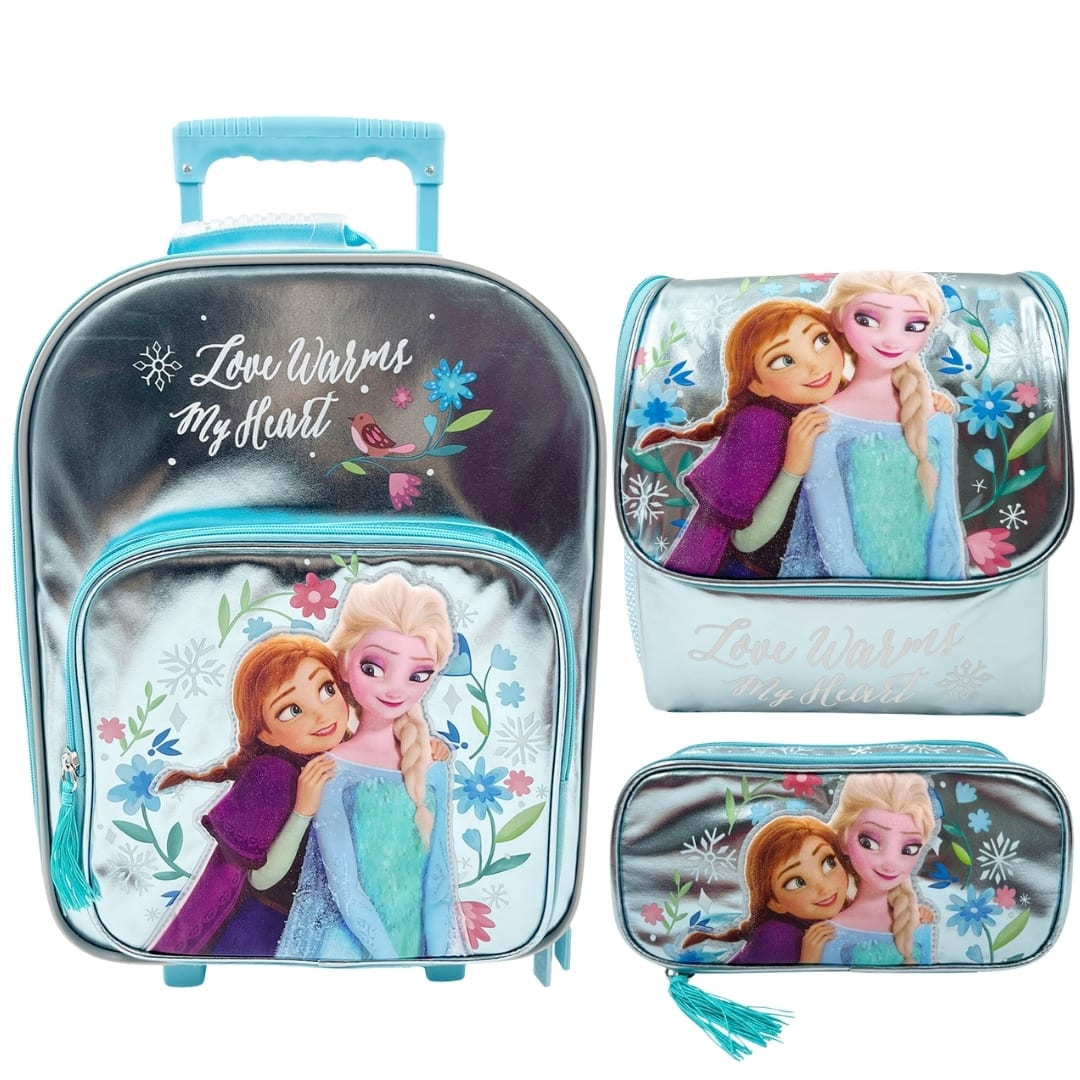 Pack Escolar Maleta Frozen Celeste Oficio 0