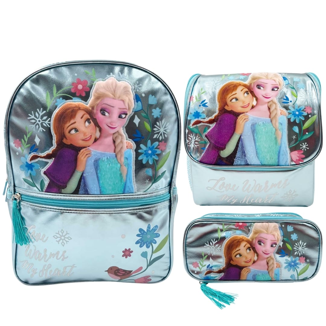 Pack Escolar Mochila Frozen Celeste Oficio 0