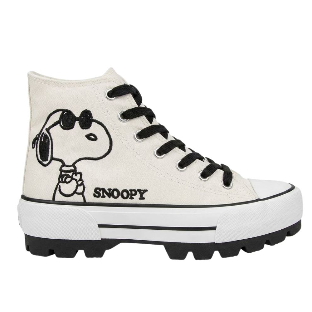 Zapatillas Botin Mujer Snoopy Blanco 0