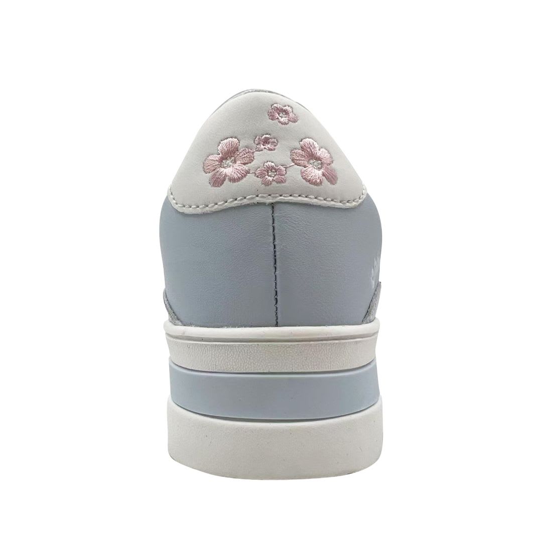 Zapatillas Mujer Stitch Casual Celeste3