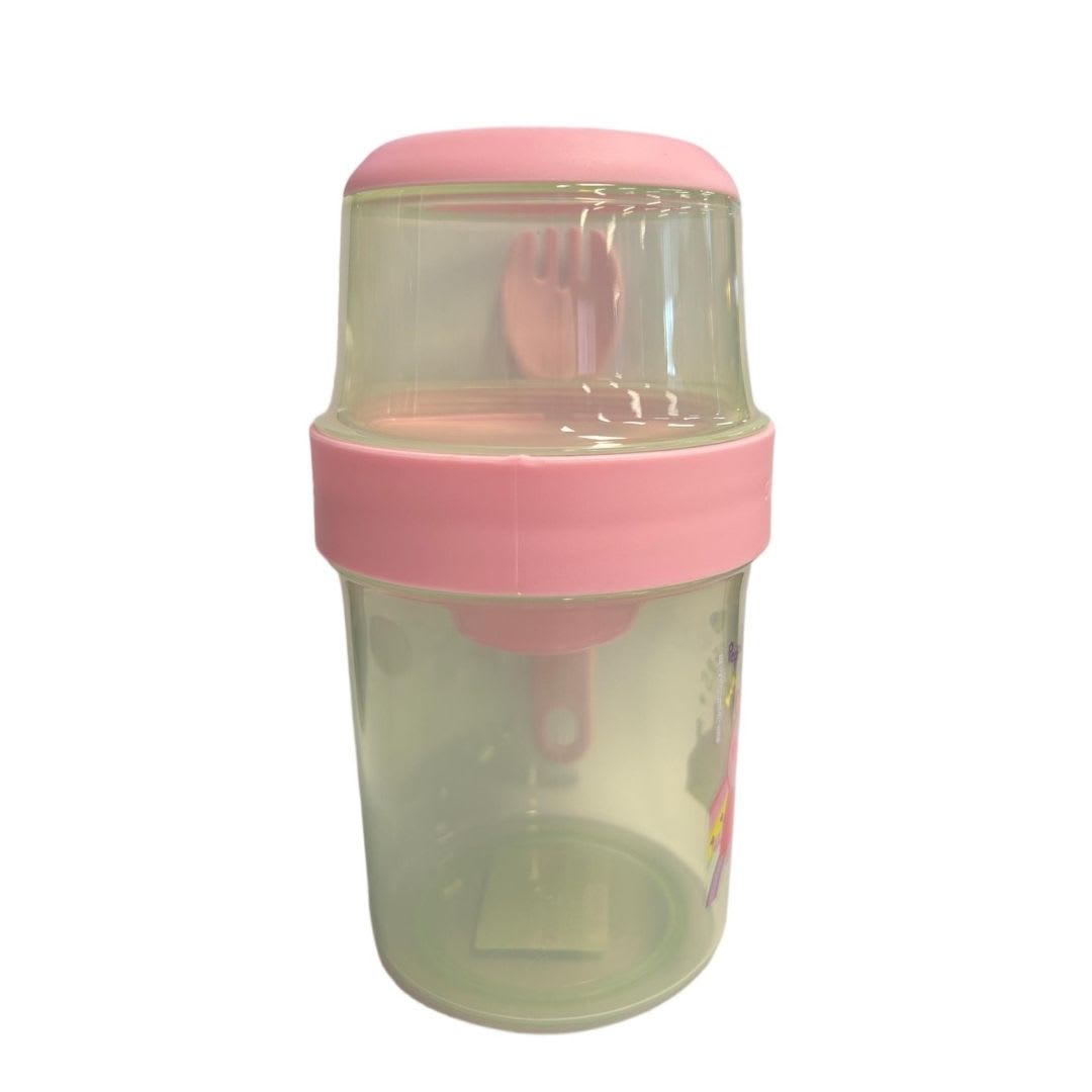Vaso Yogurera Escolar Peppa Pig y hermanita Evie 310 ML + 560 ML4