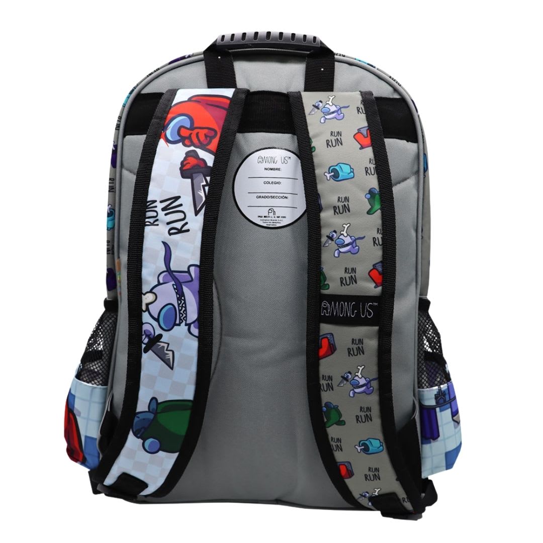 Pack Escolar Mochila Among Us Rojo Oficio3