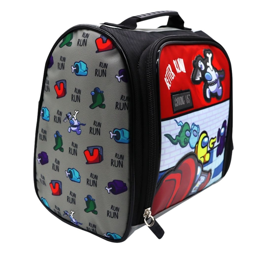 Pack Escolar Mochila Among Us Rojo Oficio4