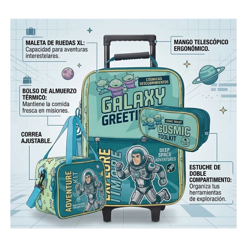 Pack Escolar Maleta Toy Story Buzz Lightyear Oficio2