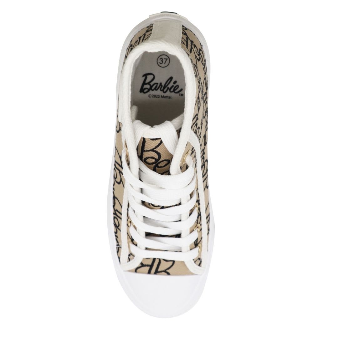 Zapatillas Mujer Barbie Botin Beige4