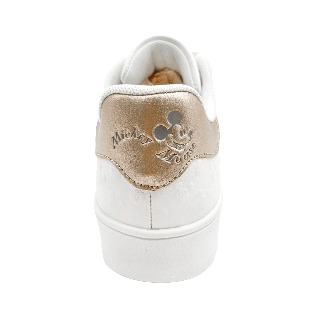 Zapatillas Mickey Mouse Blancas con Dorado Mujer La Juguetería