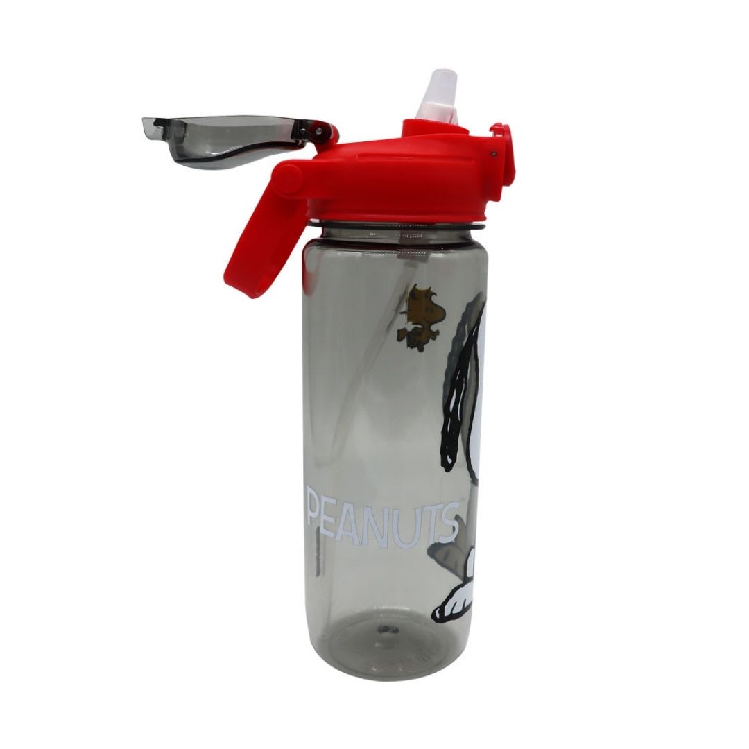 Tomatodo Escolar Botella Con Cañita Snoopy Gris 750 ML2