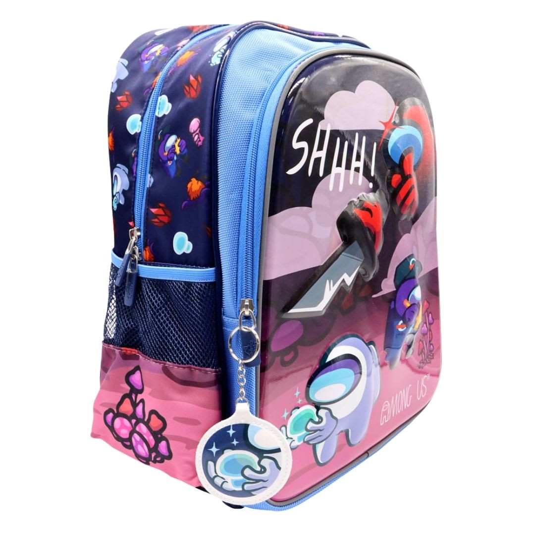 Pack Escolar Mochila Among Us Azul Oficio2