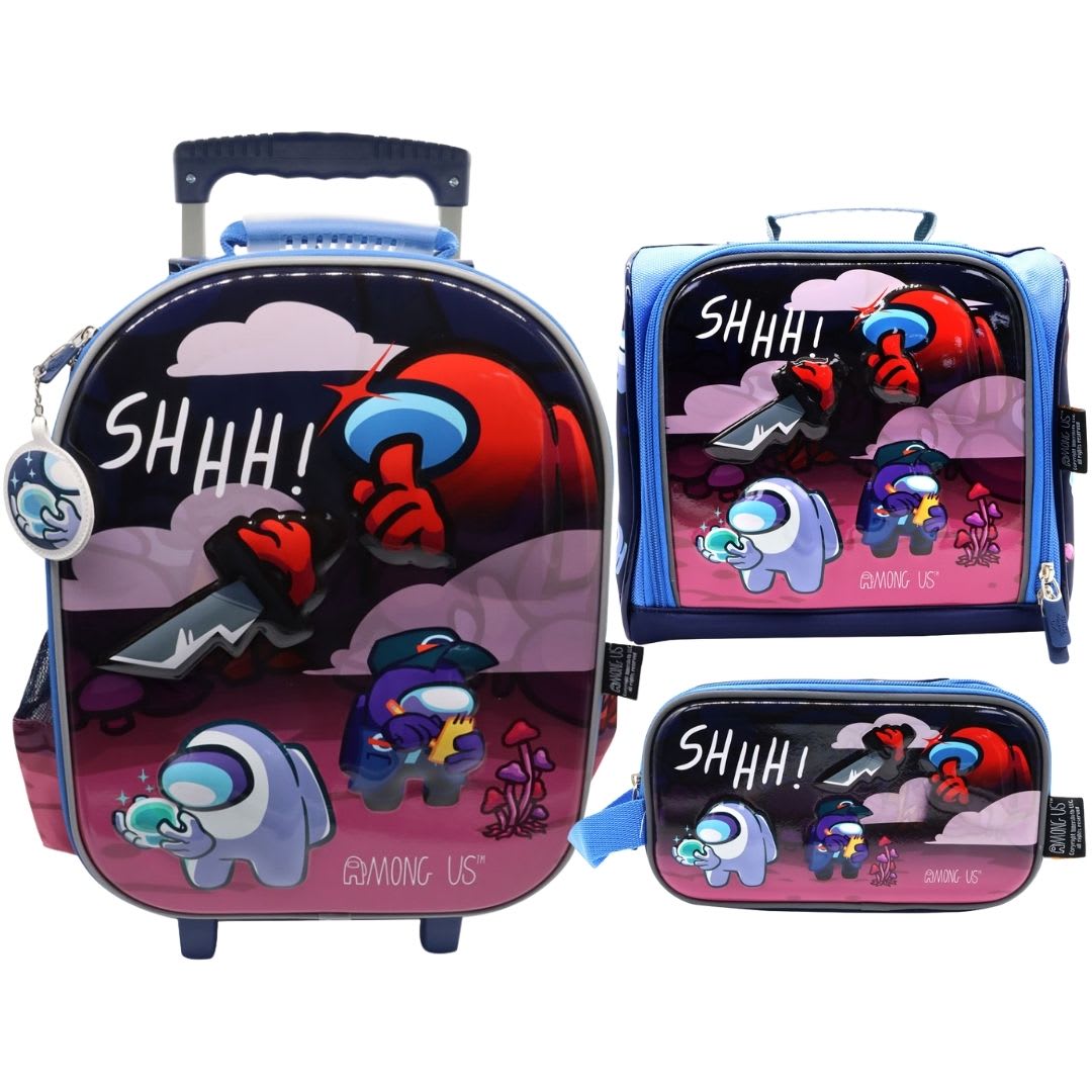 Pack Escolar Maleta Among Us Azul Oficio 0