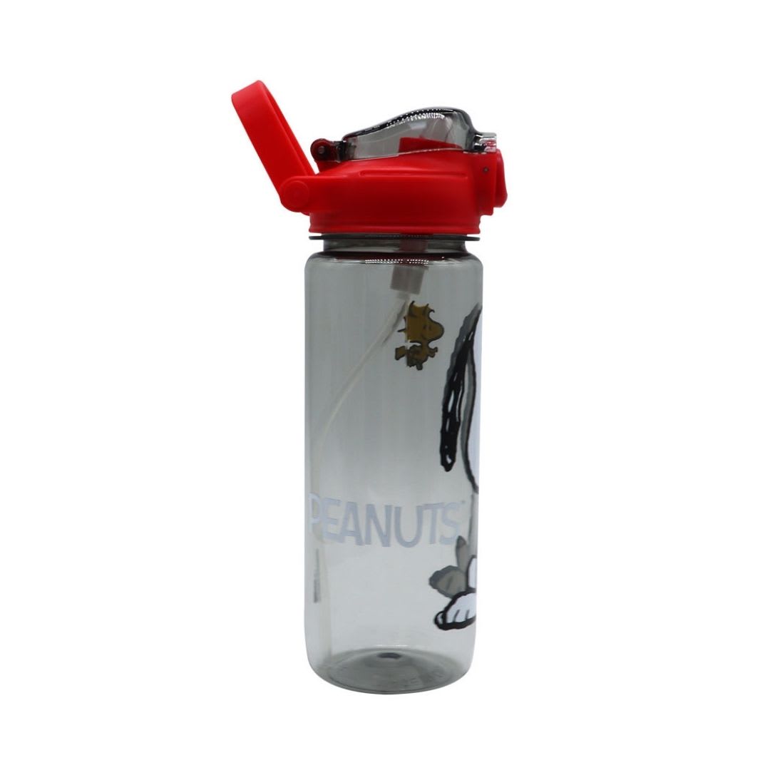 Tomatodo Escolar Botella Con Cañita Snoopy Gris 750 ML4