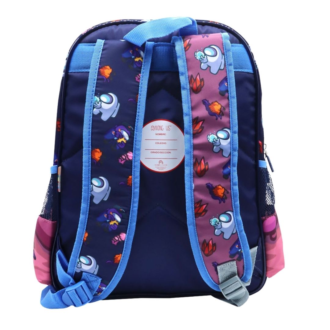 Pack Escolar Mochila Among Us Azul Oficio3