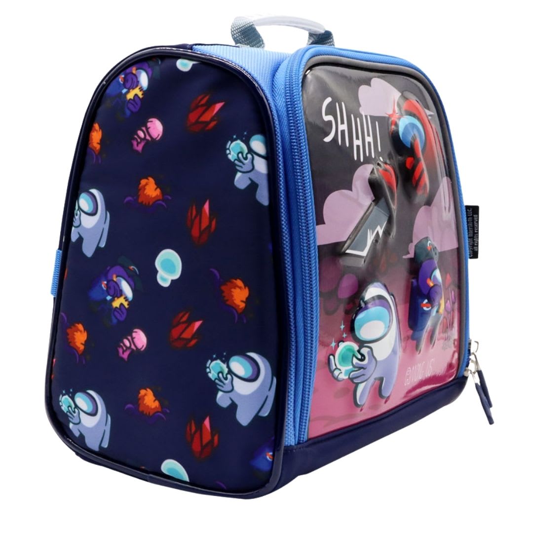 Pack Escolar Mochila Among Us Azul Oficio4