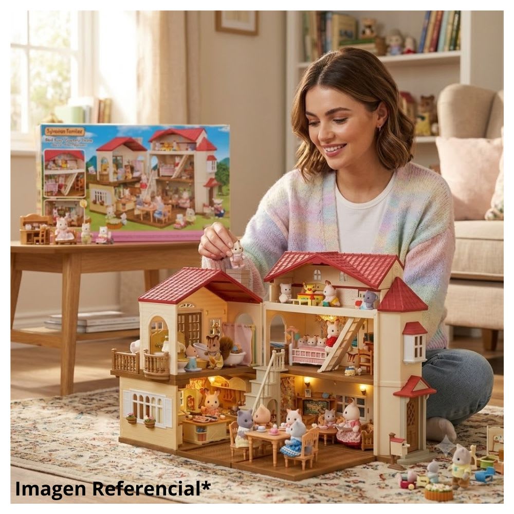 Juguete Sylvanian Ternurines Casa con Luces y Atico Secreto 36 cm4