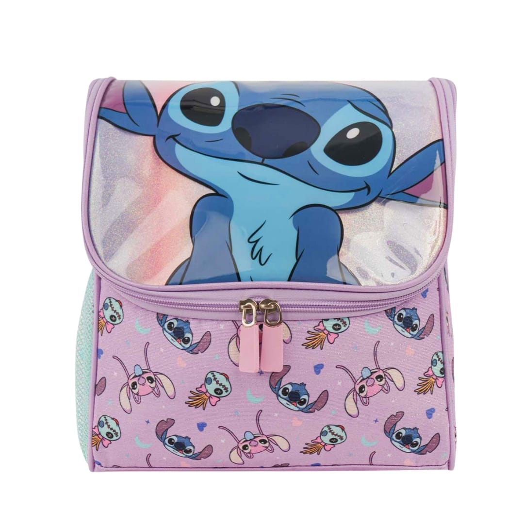 Lonchera Mochila Stitch Lila Premium 0